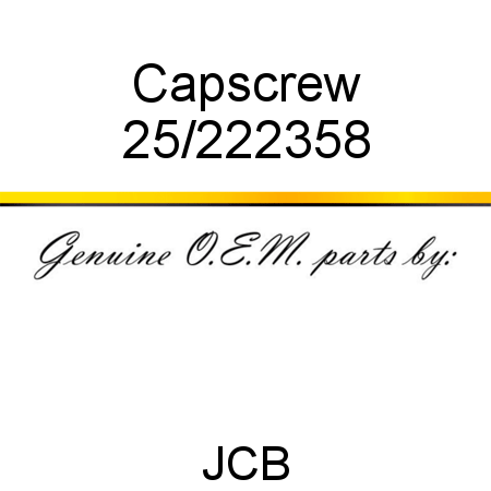 Capscrew 25/222358