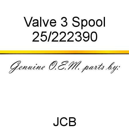 Valve, 3 Spool 25/222390