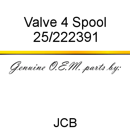 Valve, 4 Spool 25/222391
