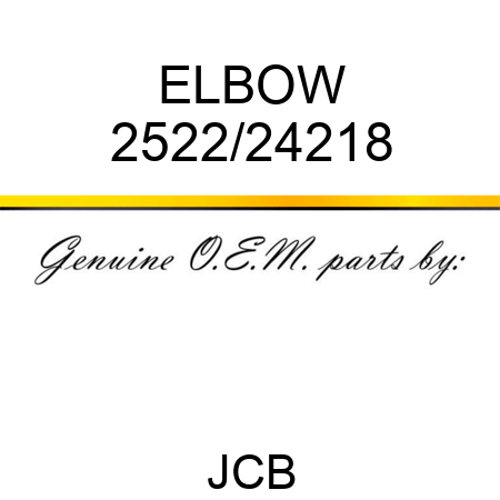 ELBOW 2522/24218