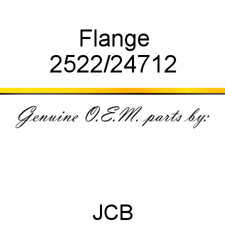 Flange 2522/24712