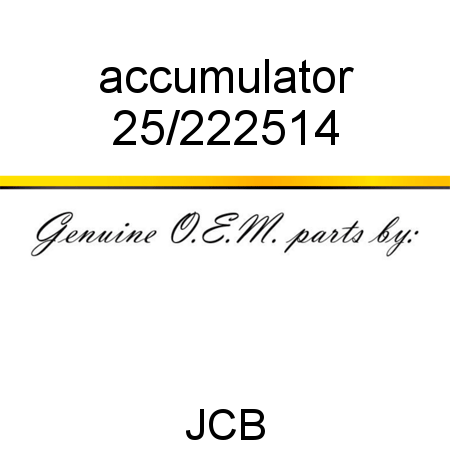accumulator 25/222514