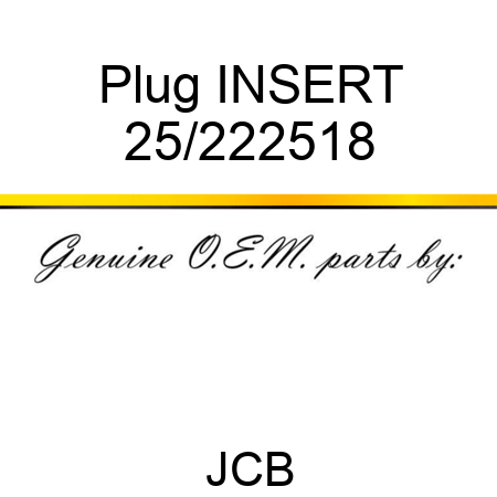 Plug INSERT 25/222518