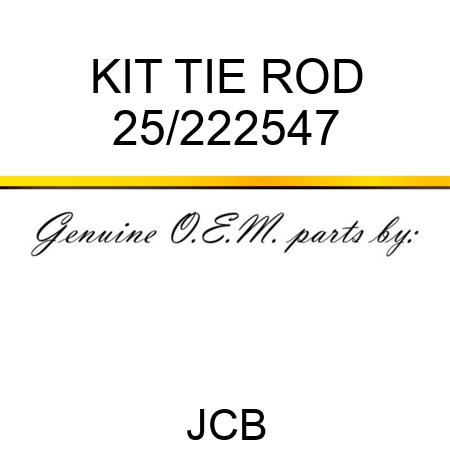 KIT TIE ROD 25/222547