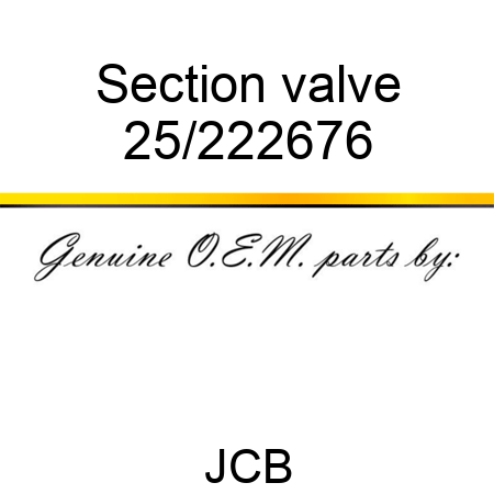 Section valve 25/222676