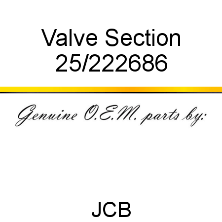 Valve, Section 25/222686