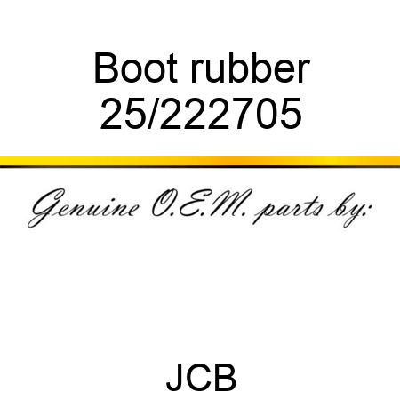 Boot rubber 25/222705
