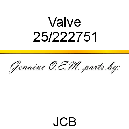 Valve 25/222751