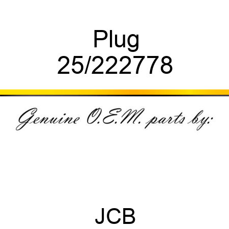 Plug 25/222778