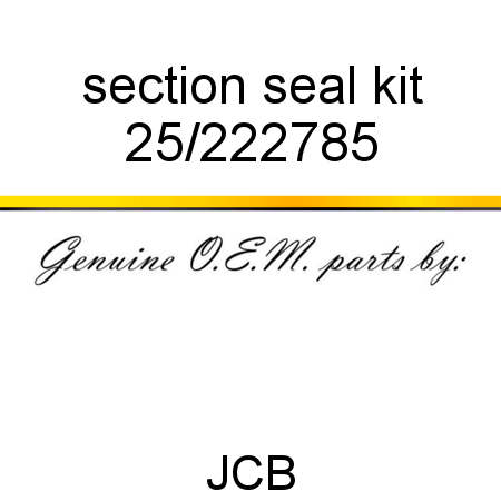 section seal kit 25/222785