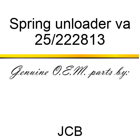 Spring unloader va 25/222813