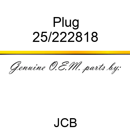Plug 25/222818