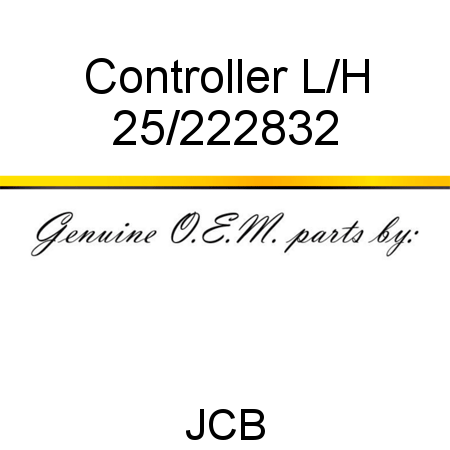 Controller, L/H 25/222832