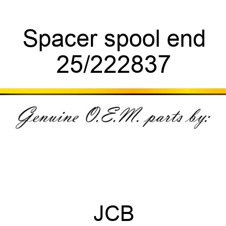 Spacer spool end 25/222837