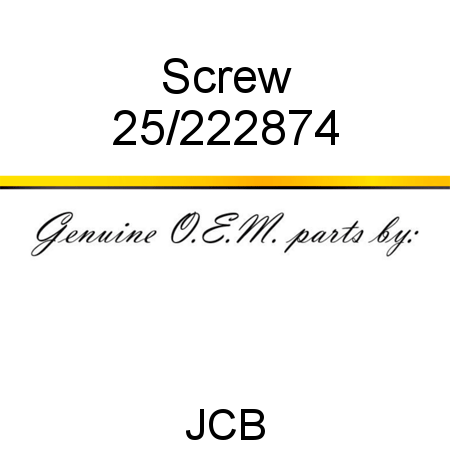 Screw 25/222874