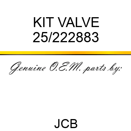 KIT VALVE 25/222883