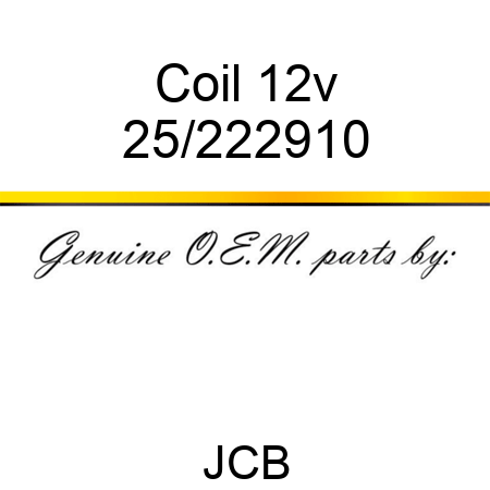 Coil 12v 25/222910