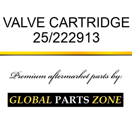 VALVE CARTRIDGE 25/222913