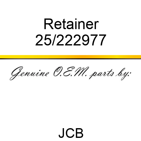 Retainer 25/222977