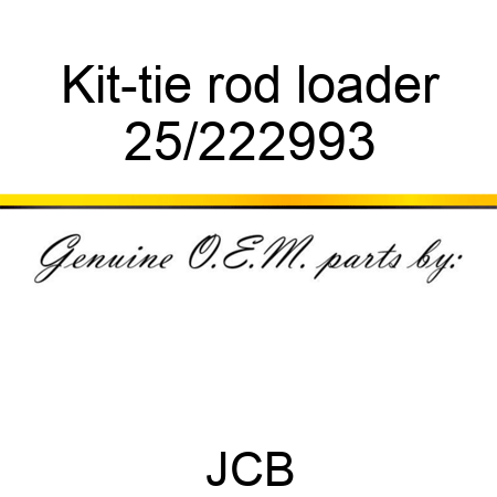 Kit-tie rod loader 25/222993