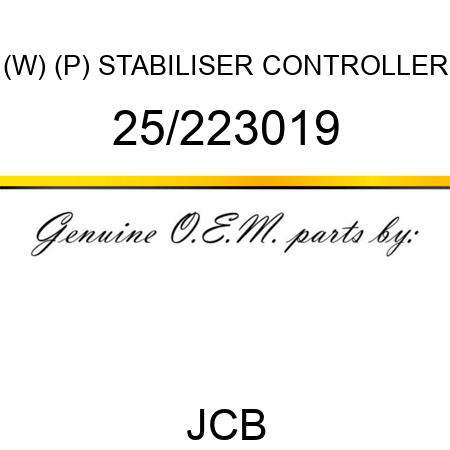 (W) (P) STABILISER CONTROLLER 25/223019