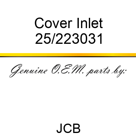 Cover Inlet 25/223031