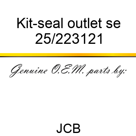 Kit-seal outlet se 25/223121