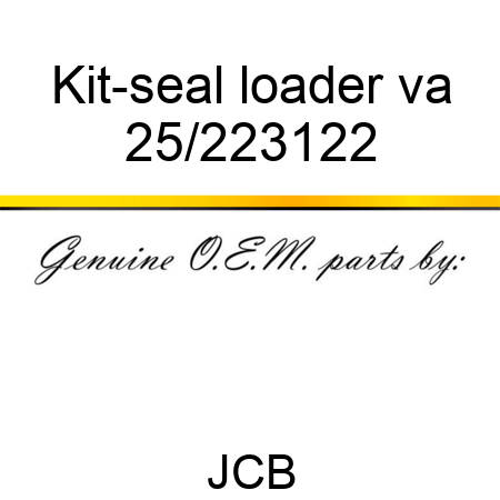 Kit-seal loader va 25/223122