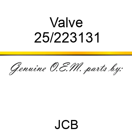 Valve 25/223131