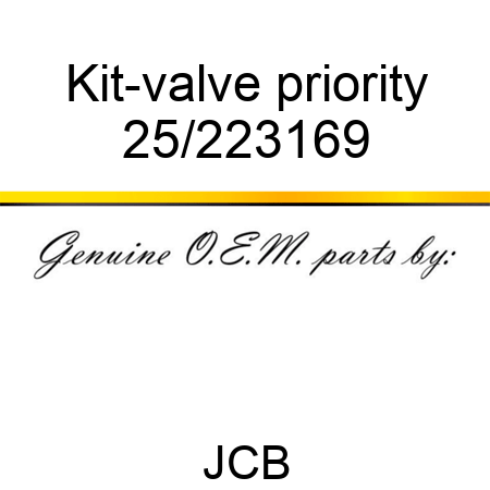 Kit-valve priority 25/223169