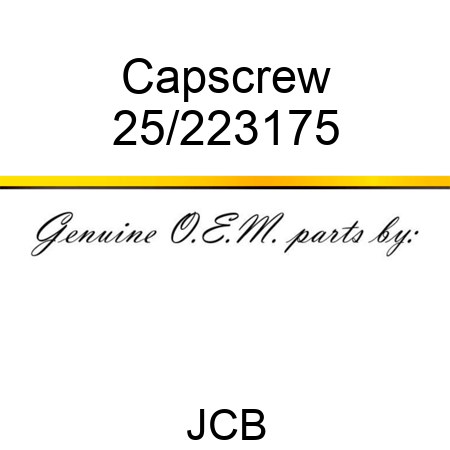 Capscrew 25/223175