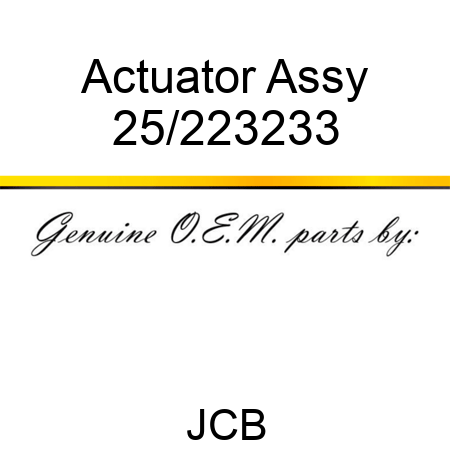 Actuator Assy 25/223233
