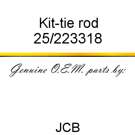 Kit-tie rod 25/223318