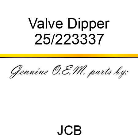 Valve Dipper 25/223337