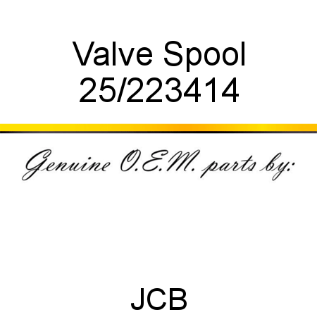 Valve, Spool 25/223414