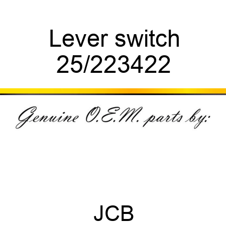 Lever switch 25/223422