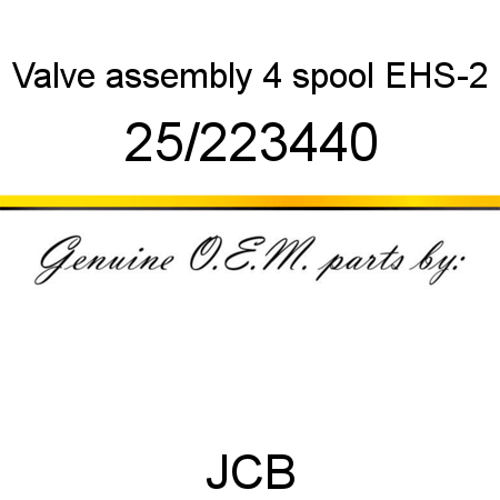 Valve, assembly, 4 spool EHS-2 25/223440