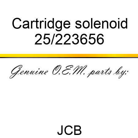 Cartridge solenoid 25/223656
