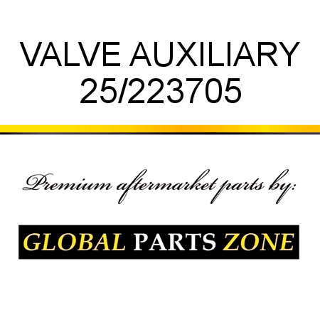 VALVE AUXILIARY 25/223705