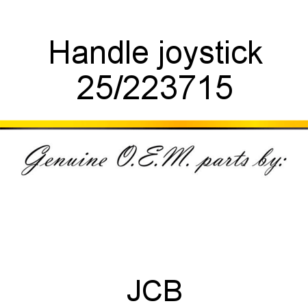 Handle, joystick 25/223715