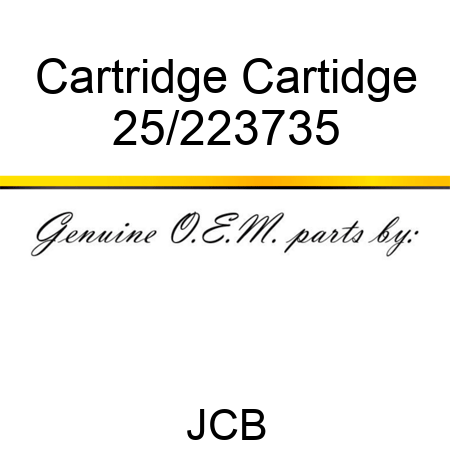 Cartridge Cartidge 25/223735