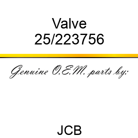 Valve 25/223756