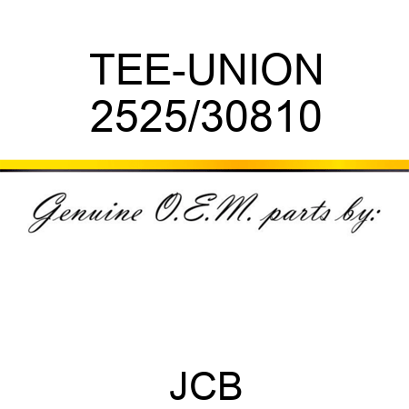 TEE-UNION 2525/30810