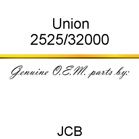 Union 2525/32000