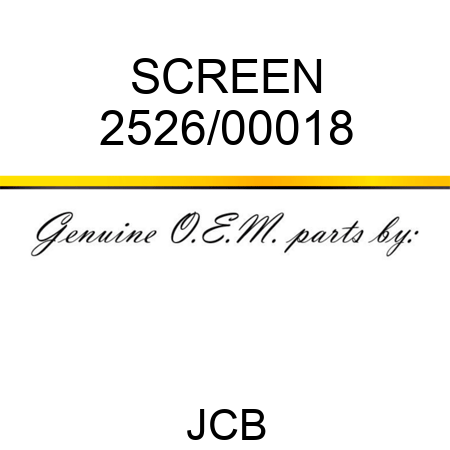 SCREEN 2526/00018