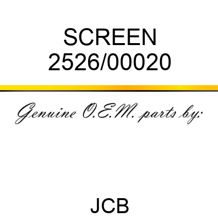 SCREEN 2526/00020