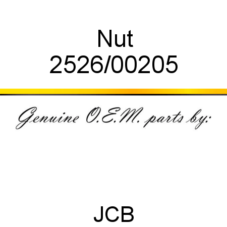 Nut 2526/00205