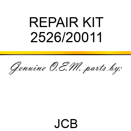 REPAIR KIT 2526/20011