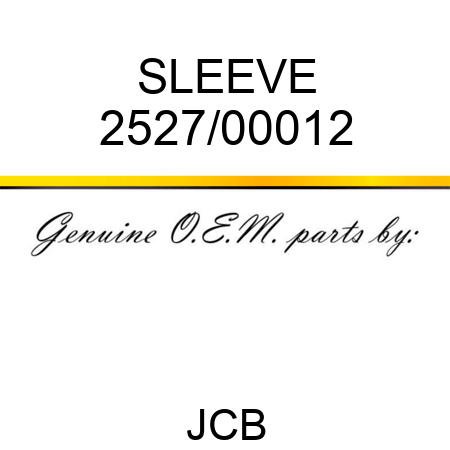SLEEVE 2527/00012