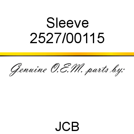 Sleeve 2527/00115